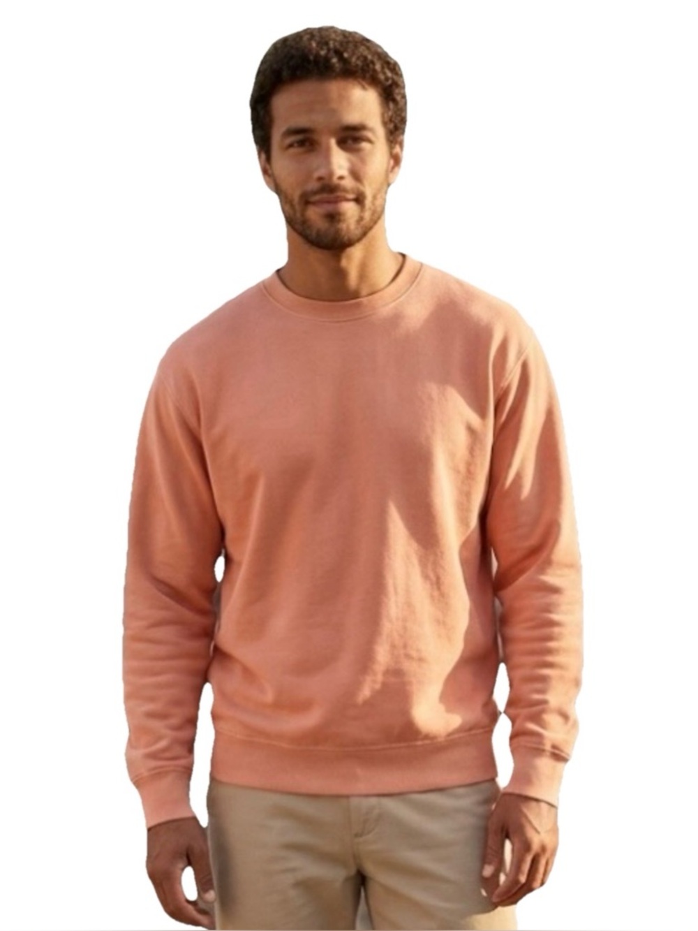 Sporty & Rich Women’s & Men’s Pink Cotton Athletic Sweatshirt Size Small